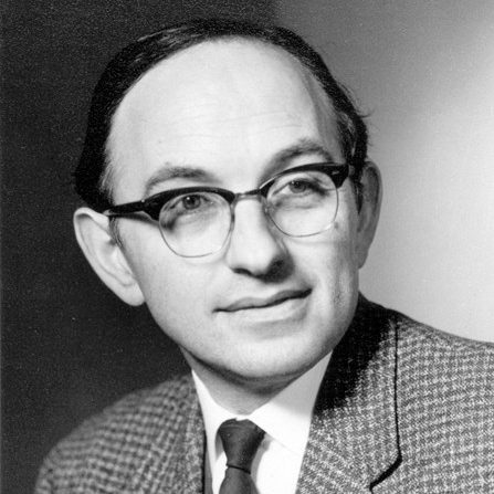 Portrait of mathematician I. J. Good in 1966